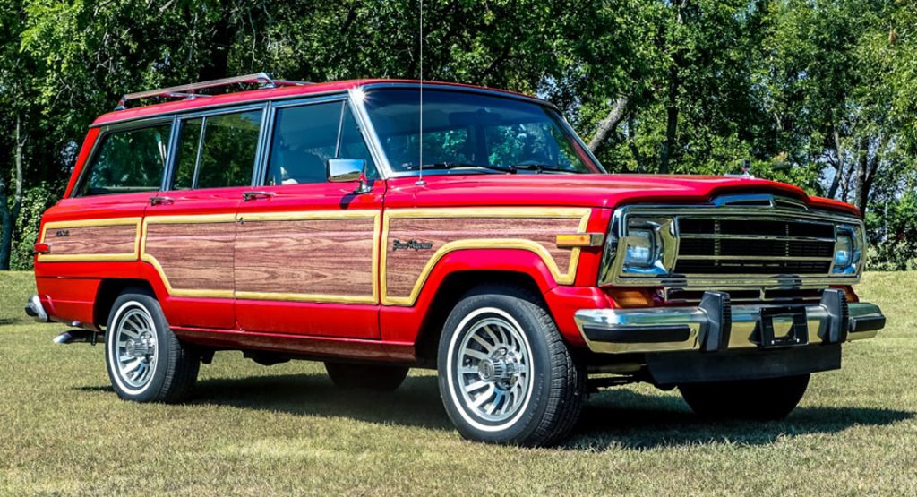  For $128k, This Jeep Grand Wagoneer With A 707 HP Hellcat Swap Will Make You King Of The Hill