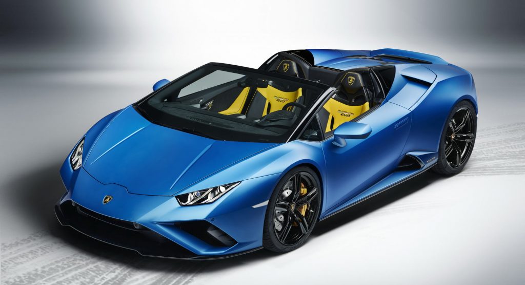  Lamborghini Huracan EVO RWD Spyder Arrives With Lightweight Soft-Top And $229,428 Tag