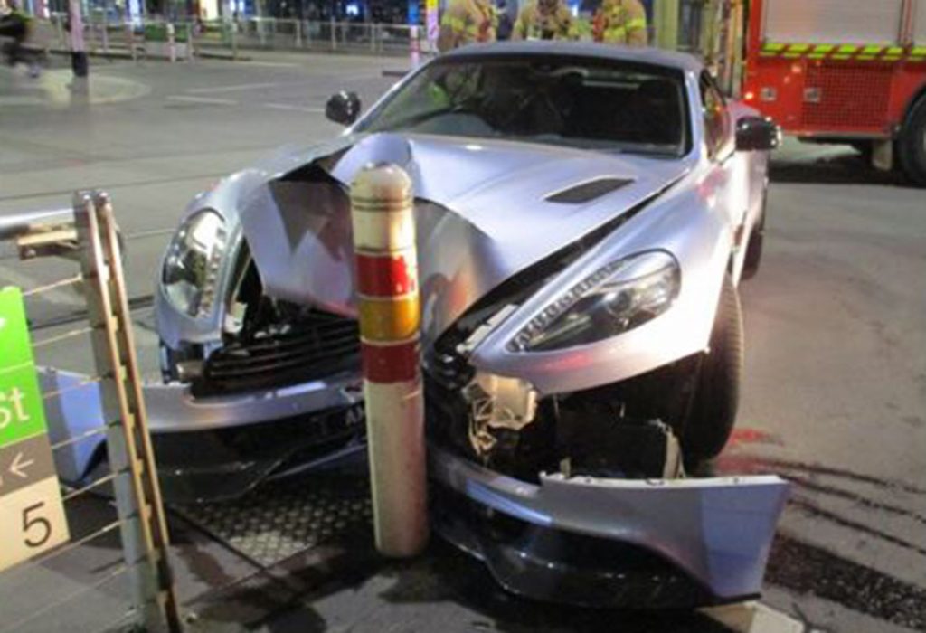 Driver Crashes Aston Martin Vanquish In Melbourne, Leaves Owner In Car ...