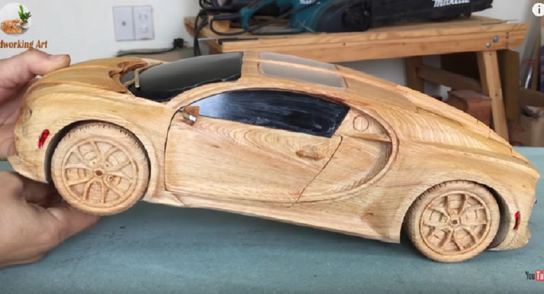 wood carving car