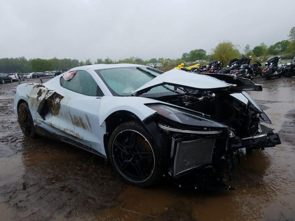 PICS] Yet Another Wrecked 2020 Corvette Stingray Listed for Sale