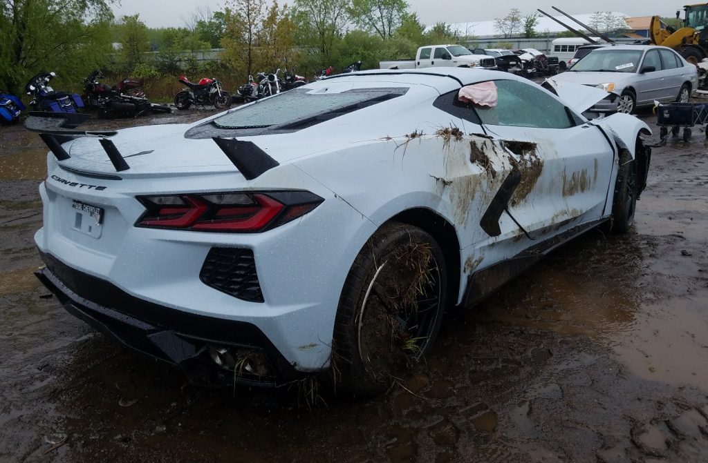 PICS] Yet Another Wrecked 2020 Corvette Stingray Listed for Sale