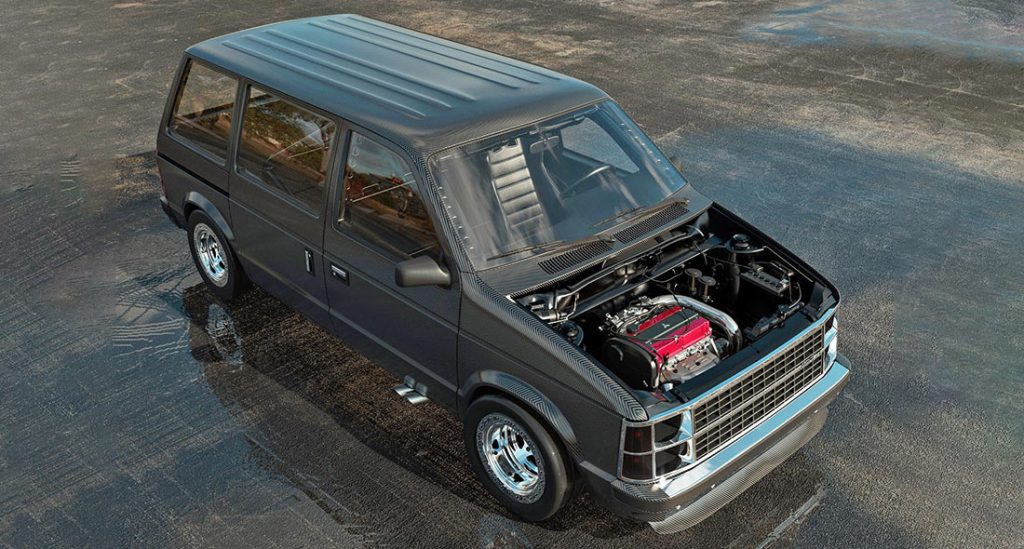  Old Dodge Caravan Reimagined With Carbon Body, Mitsubishi Evo Engine