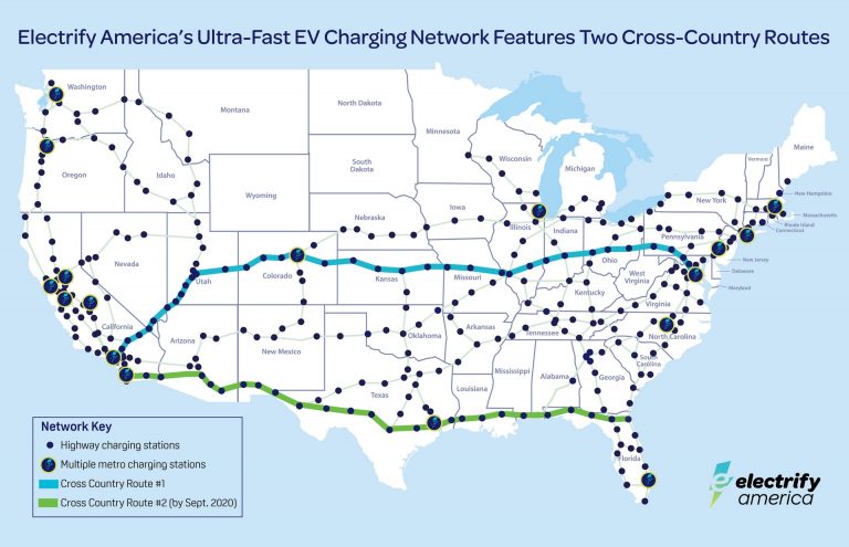 Electrify America Completes First Cross-Country EV Charging Route ...