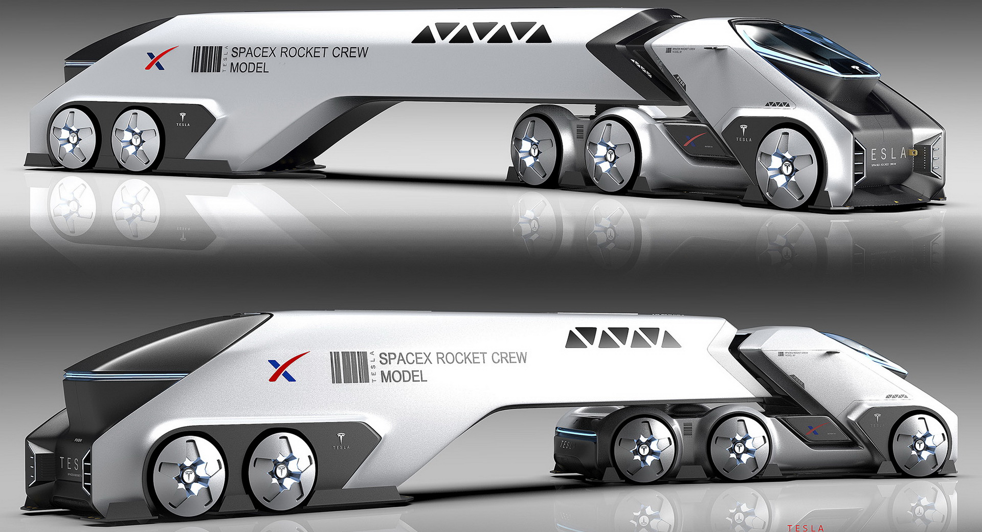 Tesla SpaceTruck Study Looks Ready To Boldly Go Places Where No Man Has