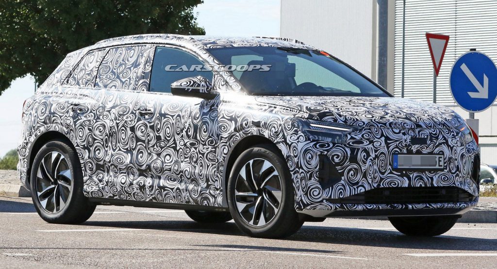  Audi Q4 E-tron Spied With Production Body, Closely Resembles The Concept