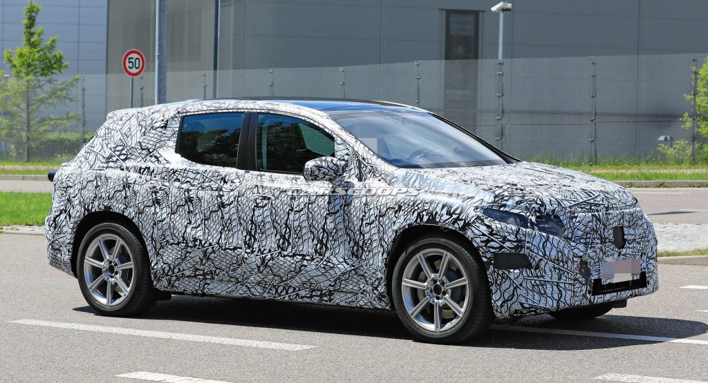  All-New Mercedes EQ Electric Crossover Makes Spy Debut In Prototype Form