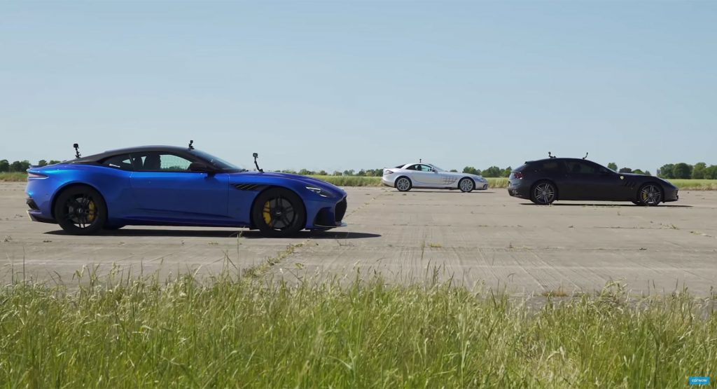  Can A Mercedes SLR Keep Up With An Aston DBS Superleggera And Ferrari GTC4Lusso?