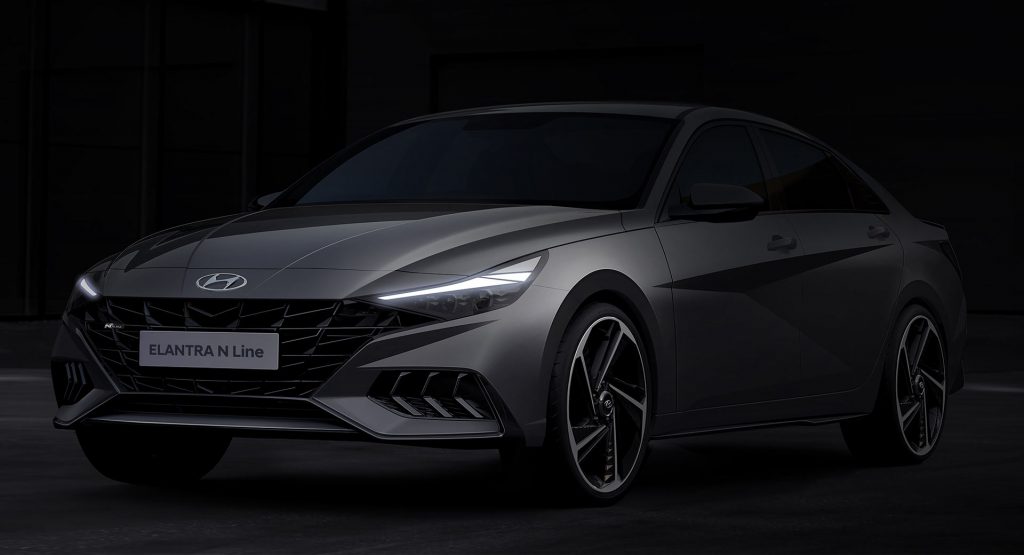  2021 Hyundai Elantra N Line Looks Ready To Pounce In Latest Teasers