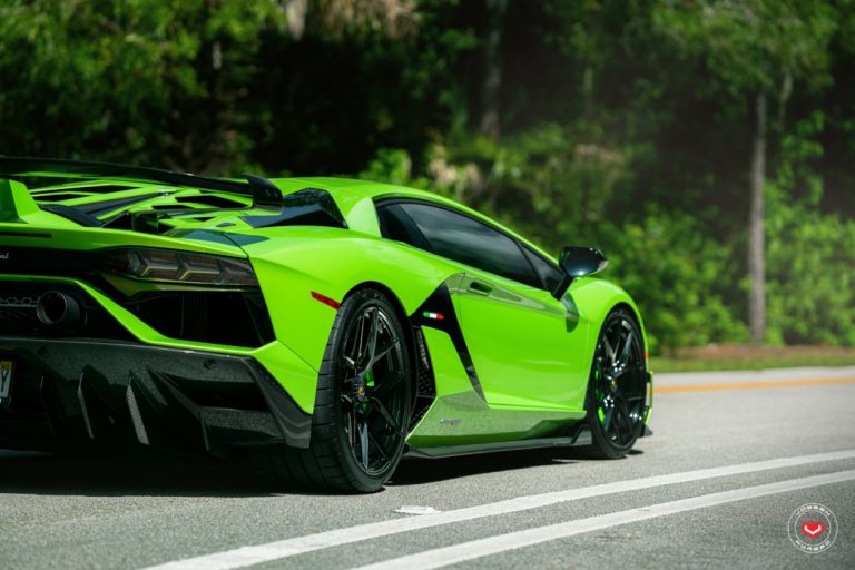 Lamborghini Aventador SVJ Rocks Gloss Black Vossen Alloys, Novitec ...