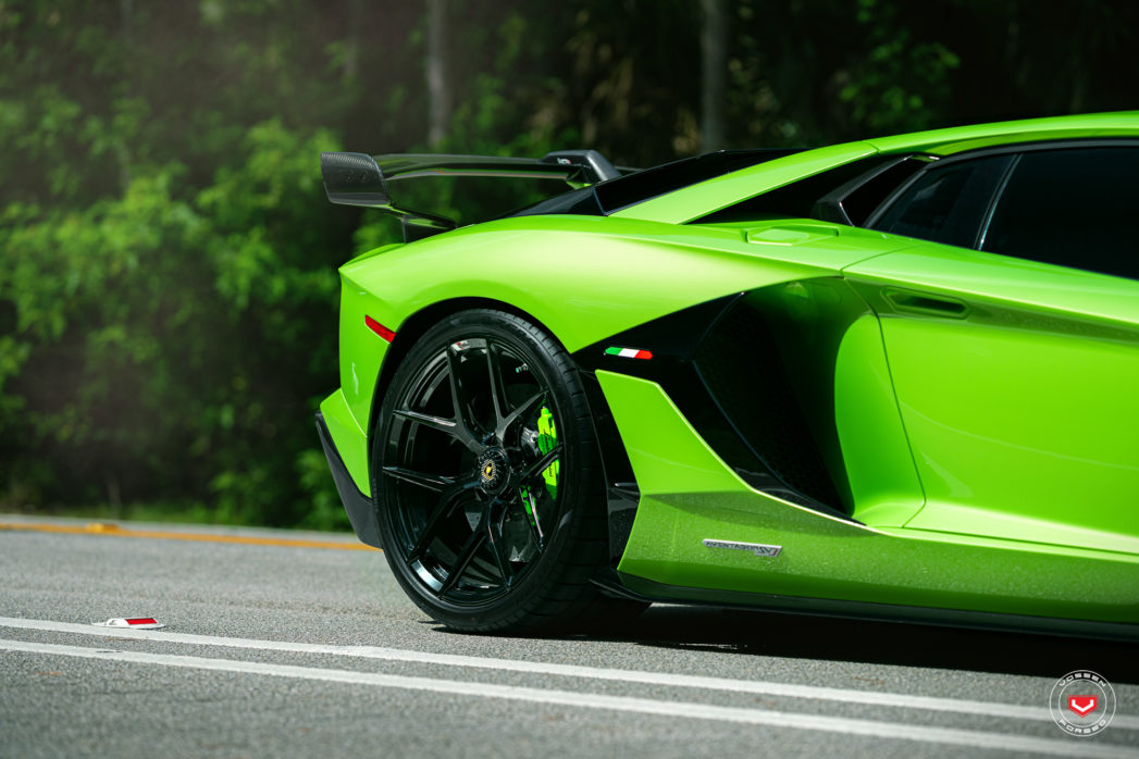 Lamborghini Aventador SVJ Rocks Gloss Black Vossen Alloys, Novitec ...