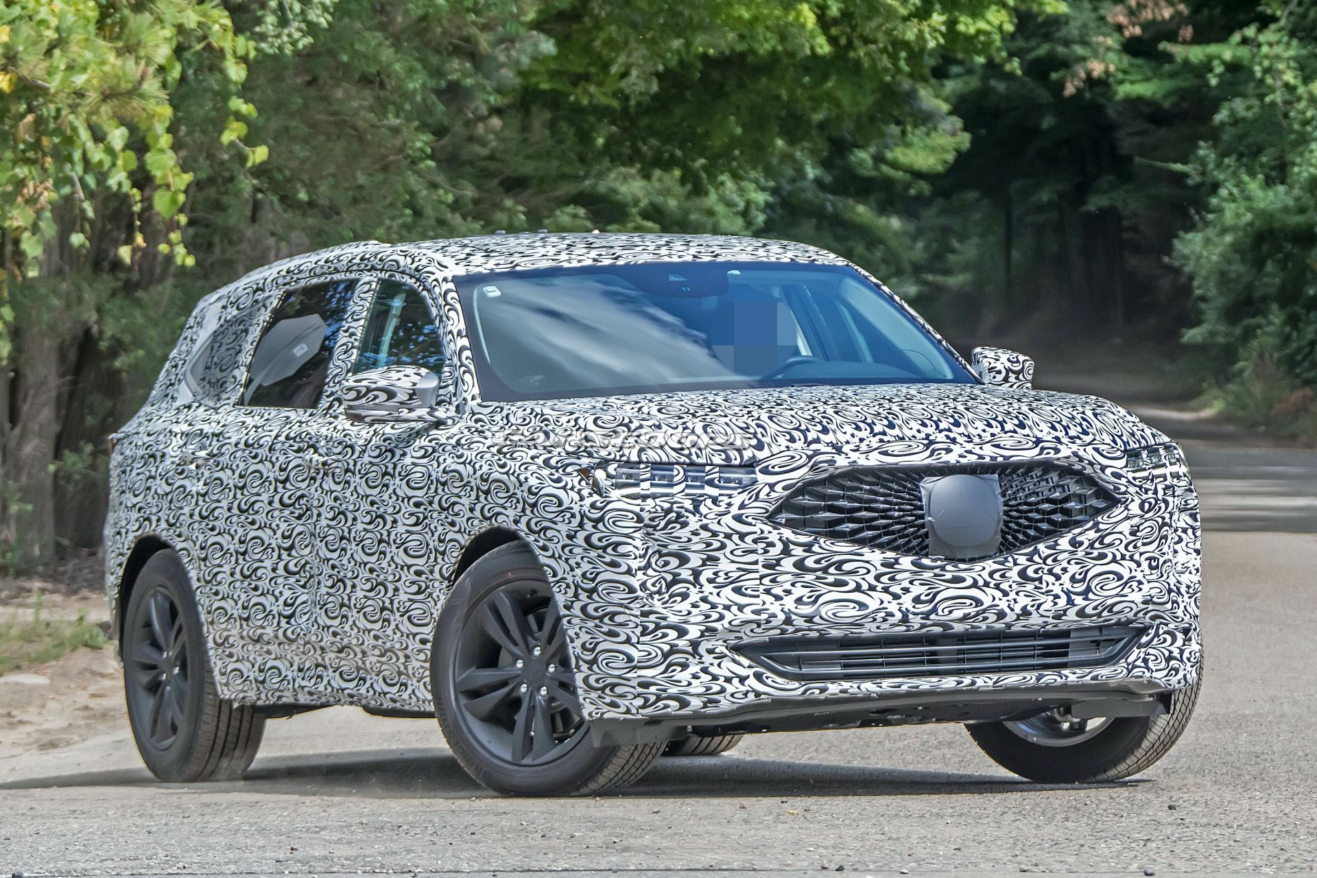 2021 acura mdx switches to more revealing camouflage ahead