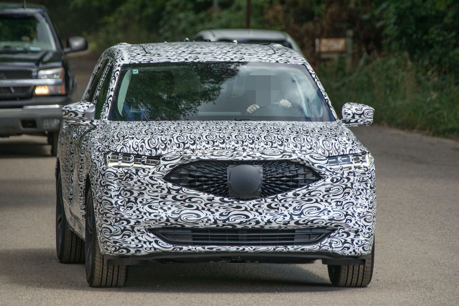 2021 acura mdx switches to more revealing camouflage ahead