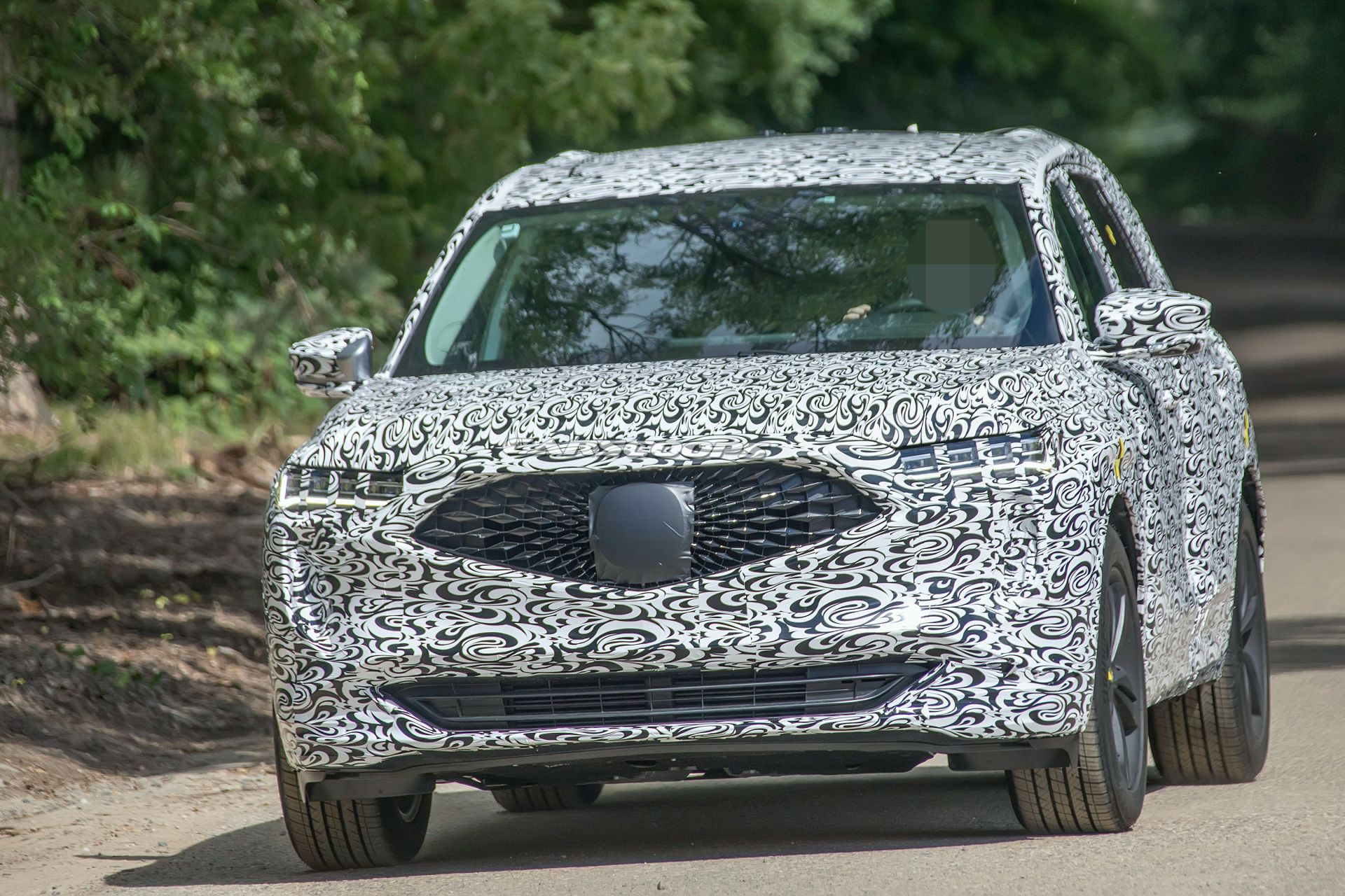 2021 acura mdx switches to more revealing camouflage ahead