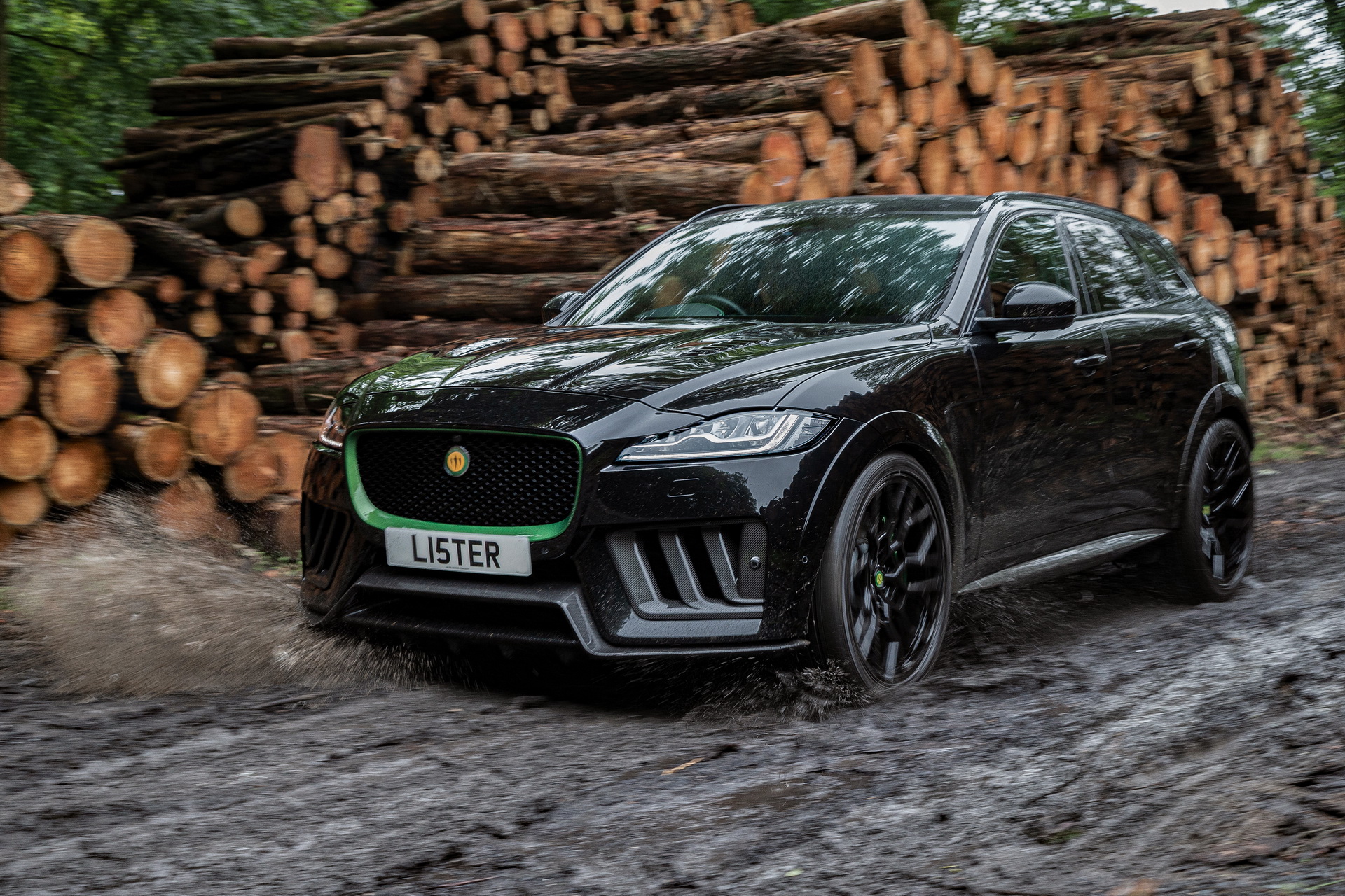 New 21 Lister Stealth Is A Tuned Jaguar F Pace Svr With A Devilish 666 Hp Carscoops