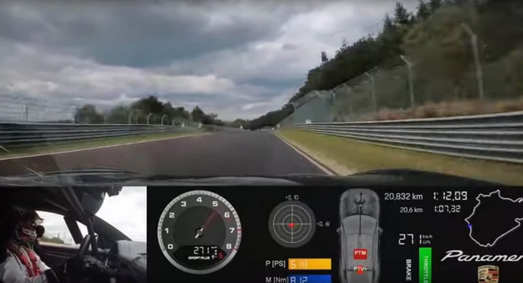  Watch The 2021 Porsche Panamera Turbo Lap The Nurburgring Nordschleife In 7:29.81