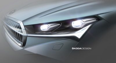 2021 Skoda Enyaq iV Shows Matrix LED Headlights In New Teaser | Carscoops