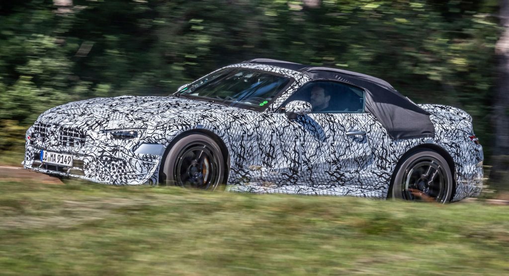  All-New 2022 Mercedes-AMG SL Roadster Teased As Testing Begins