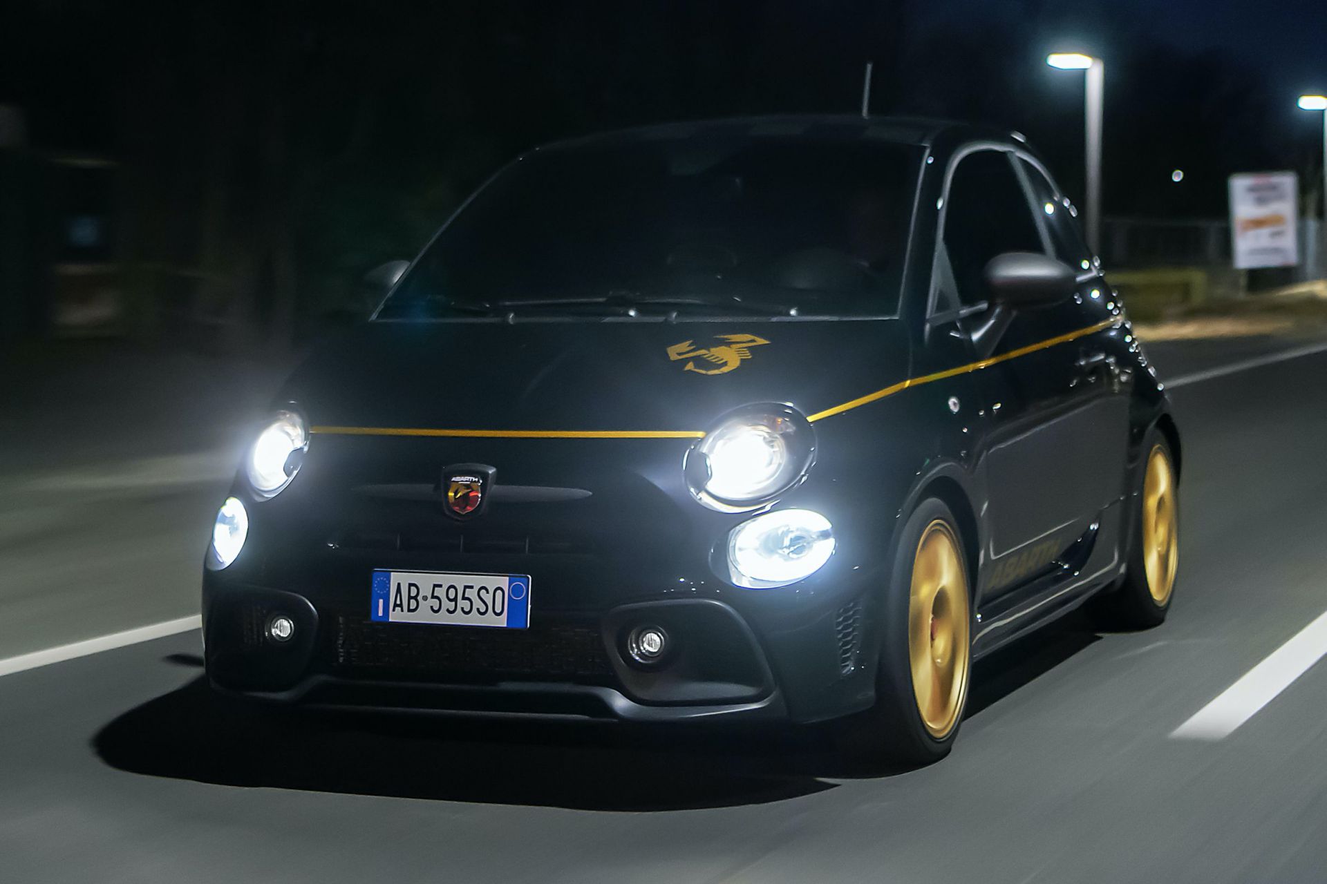 Abarth 595 Dresses In ‘Monster Energy Yamaha’ And ‘Scorpioneoro ...