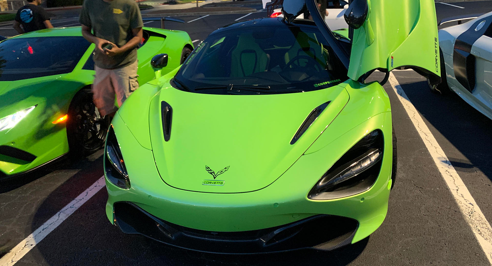 Hey This Green Corvette C9 Looks Just Like A McLaren 720S