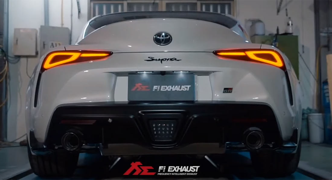 hear the 2020 toyota supra scream with this fi exhaust carscoops hear the 2020 toyota supra scream with