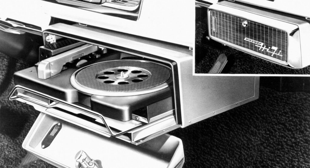  Check Out Dodge’s Techy In-Car Disc Player From 1956