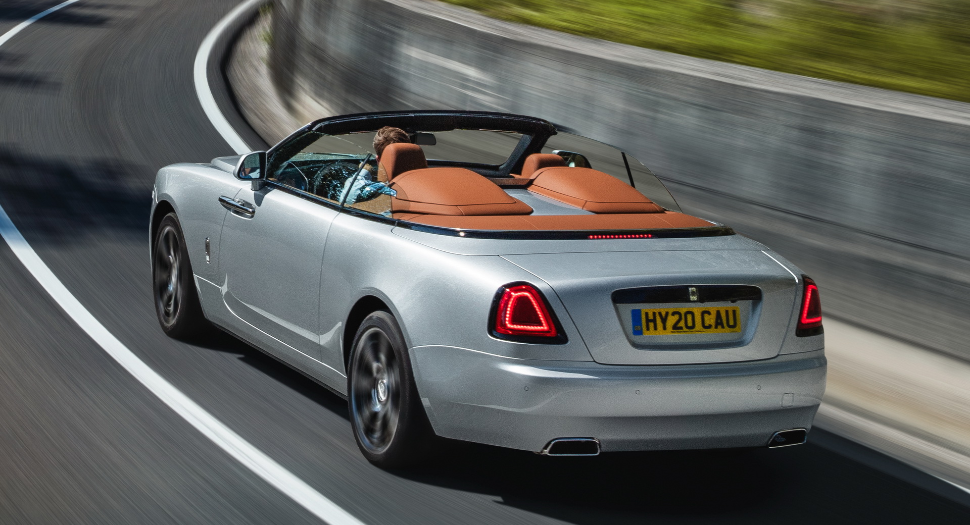 New Rolls-Royce Dawn Silver Bullet Shows Itself On The Open Road  Carscoops