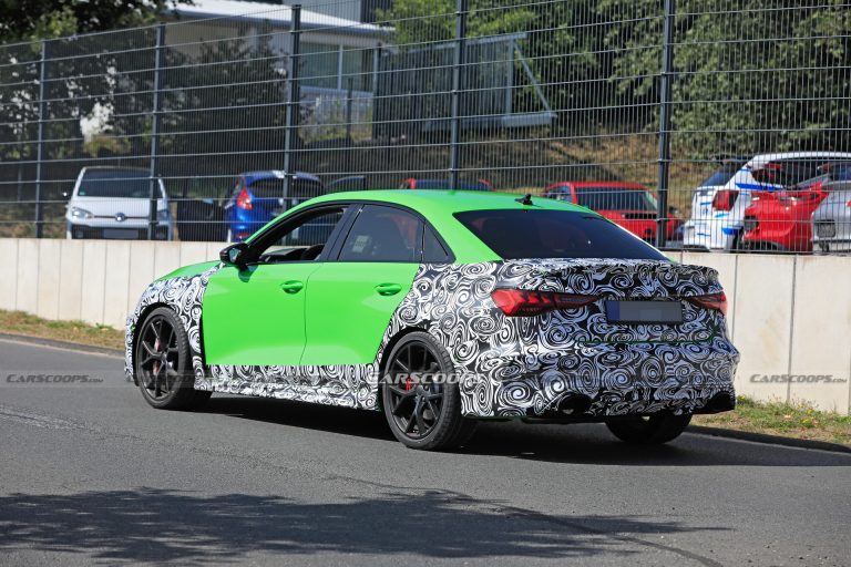 The 2021 Audi RS3 Sedan Shows More Skin, Looks Tasty In Lambo-Green ...