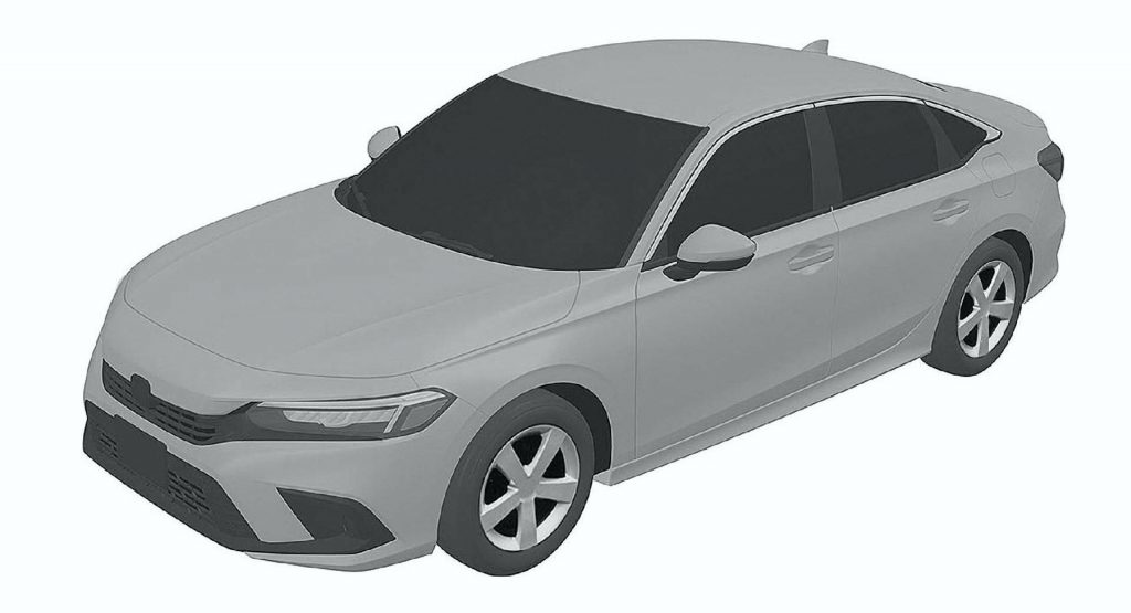  2022 Honda Civic Sedan Looks Like A Smaller Accord In Patent Images