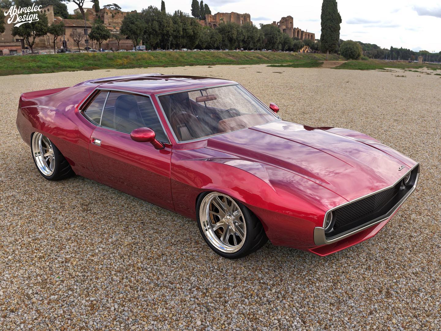 AMC Javelin Looks Bad To The Bone With Shorter Nose And Hellcat Engine