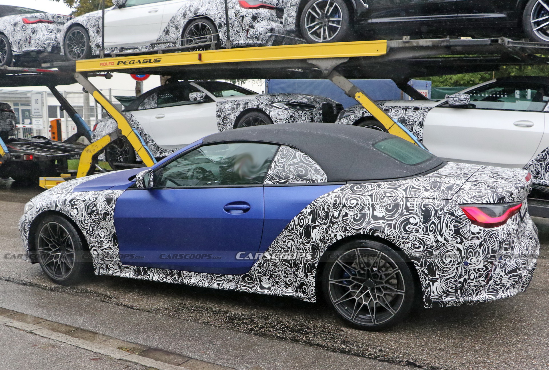 New 2021 BMW M4 Convertible Spied In Frozen Blue | CarsNews