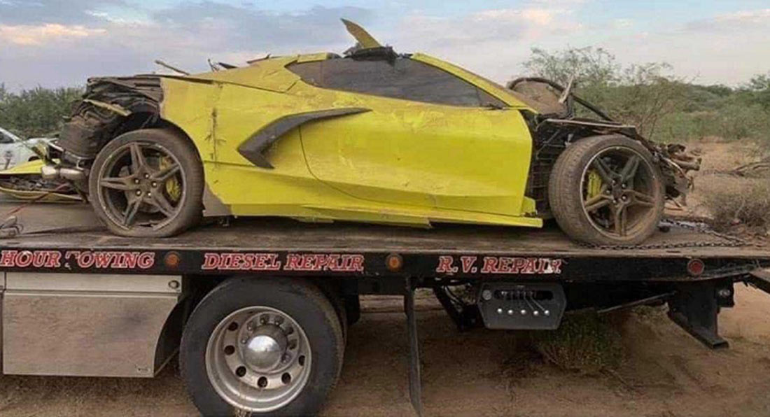 Crash 2014. Разбитый Корвет. Chevrolet Corvette crash Test.