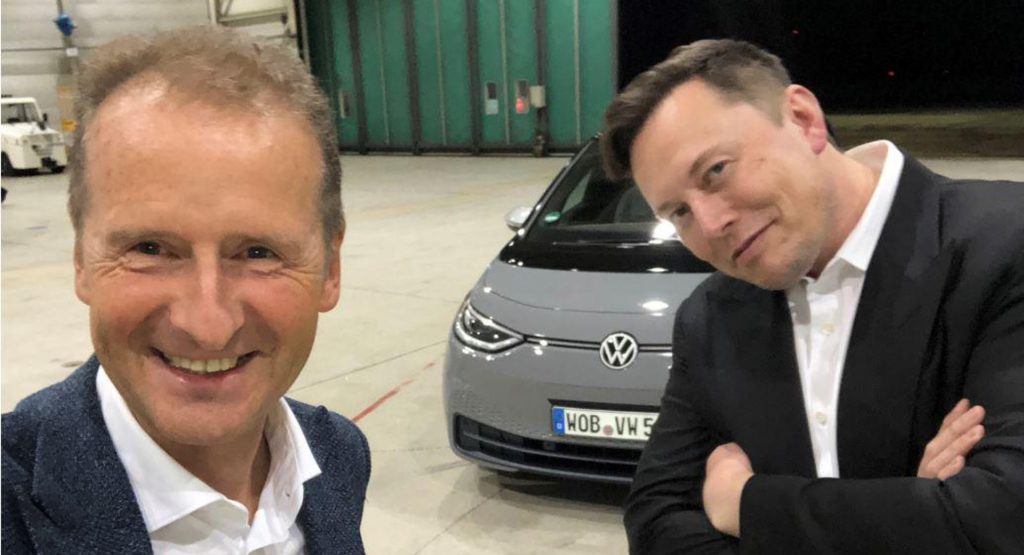  VW Boss Shoots Down Rumors About Tesla Partnership Following Meeting With Elon Musk