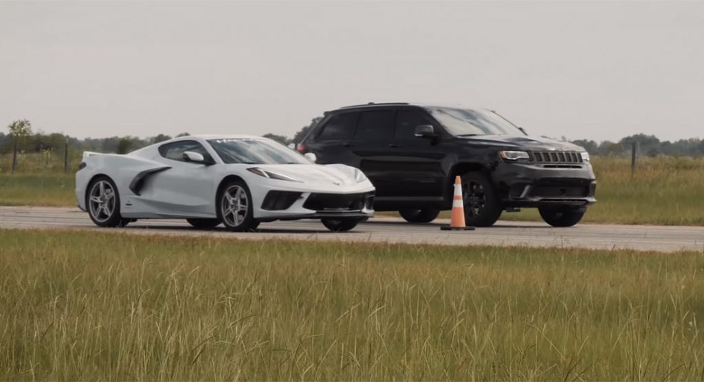  Hennessey’s 1,013 HP Jeep Trackhawk Is Too Much For The C8 Corvette