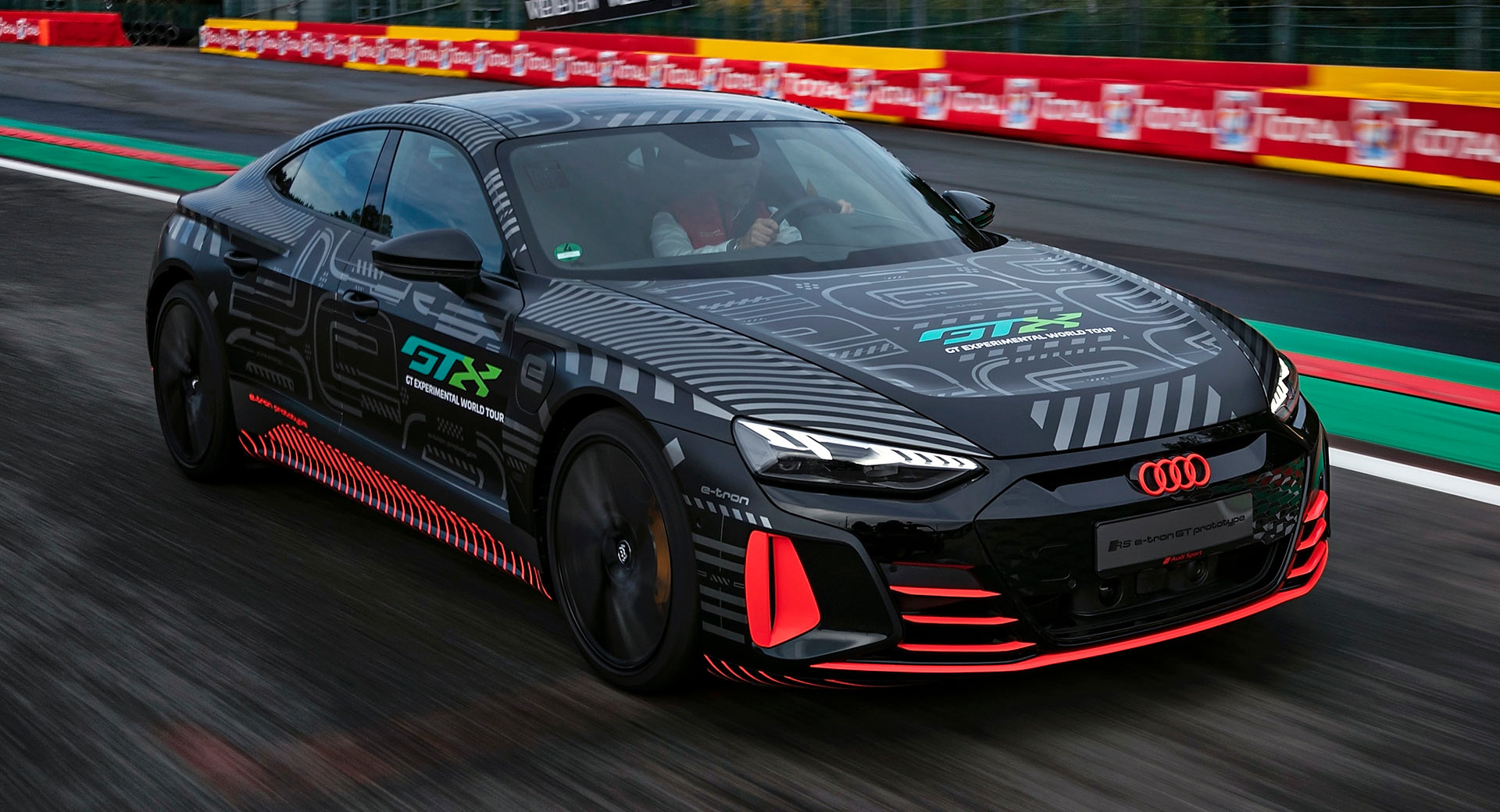 Audi Rs E Tron Gt Teased Before Pacing The Field At 24 Hours Of Spa Carscoops