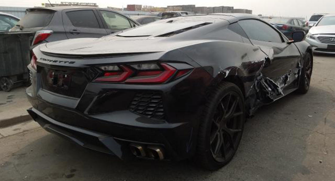 PICS] Yet Another Wrecked 2020 Corvette Stingray Listed for Sale