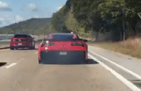 That Can't Be Right? Corvette Z06 Crashes While Racing Mustang | Carscoops