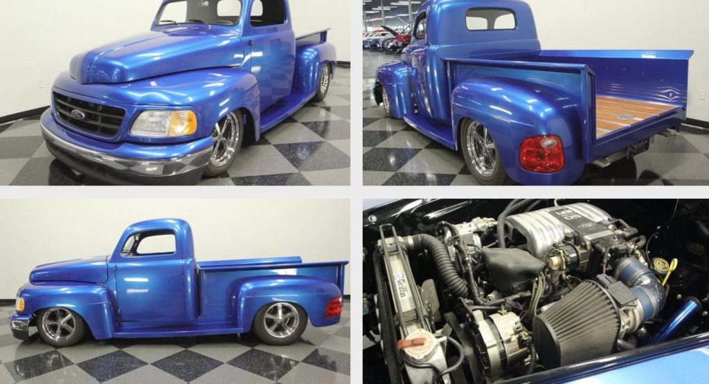  Heavily Modded 1948 Ford F-1 Has A Modern Fascia And A 5.0-Liter V8