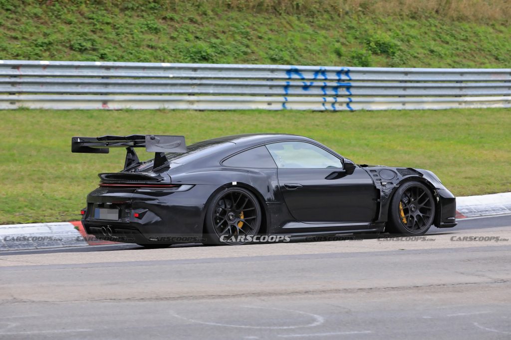 2022 Porsche 911 GT3 RS Looks The Business On The Nurburgring Carscoops