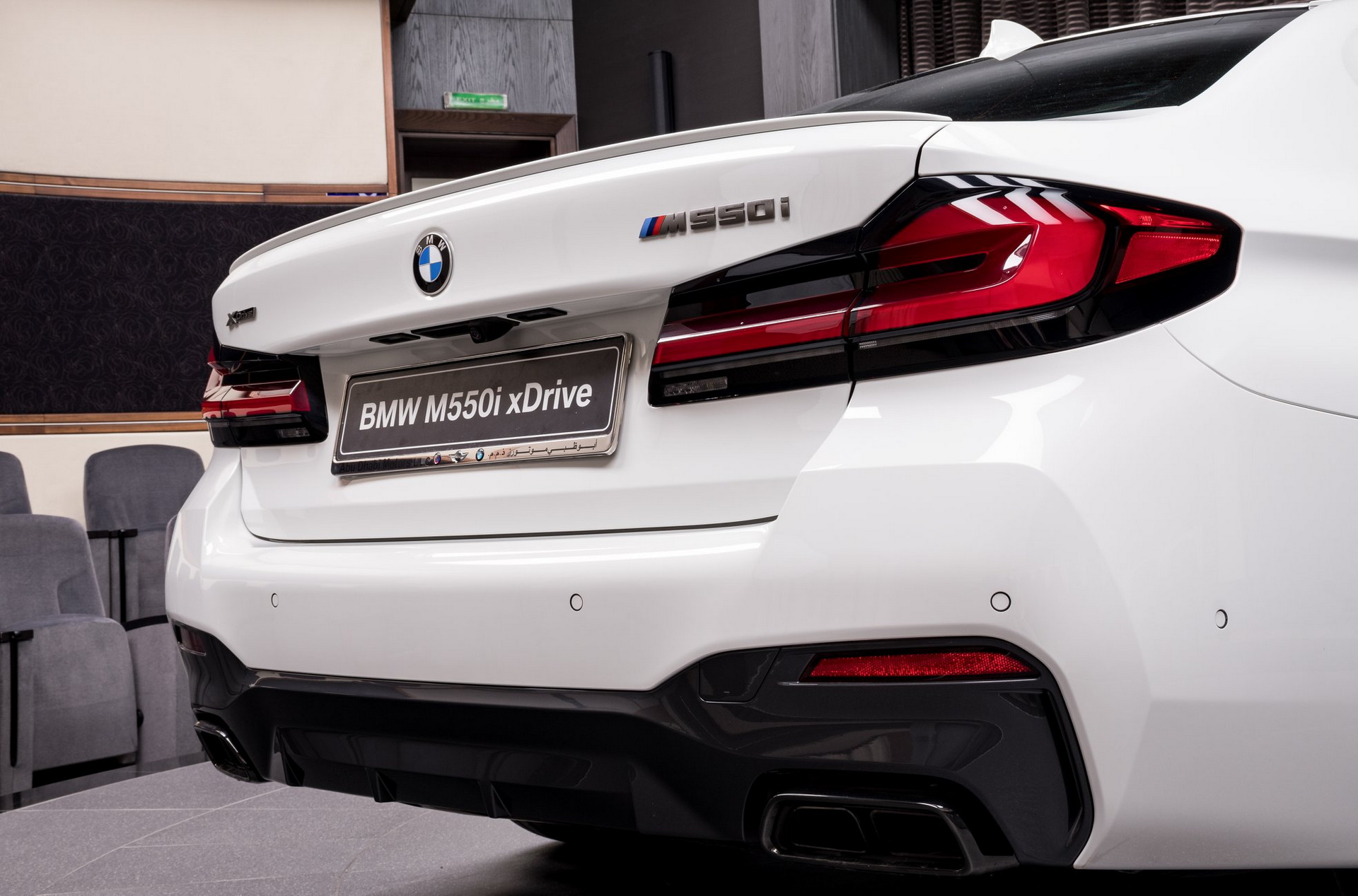 2021 BMW M550i Matches Alpine White Body With Mocha Interior | Carscoops