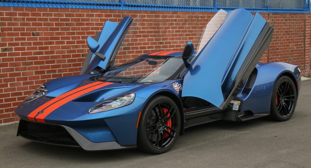  Will This Blue And Orange 2018 Ford GT Cross The $1 Million Mark?