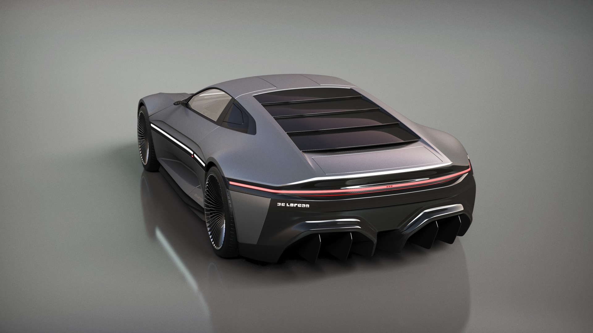 This ModernDay Take On The DeLorean DMC12 Is A Futuristic EV Wrapped