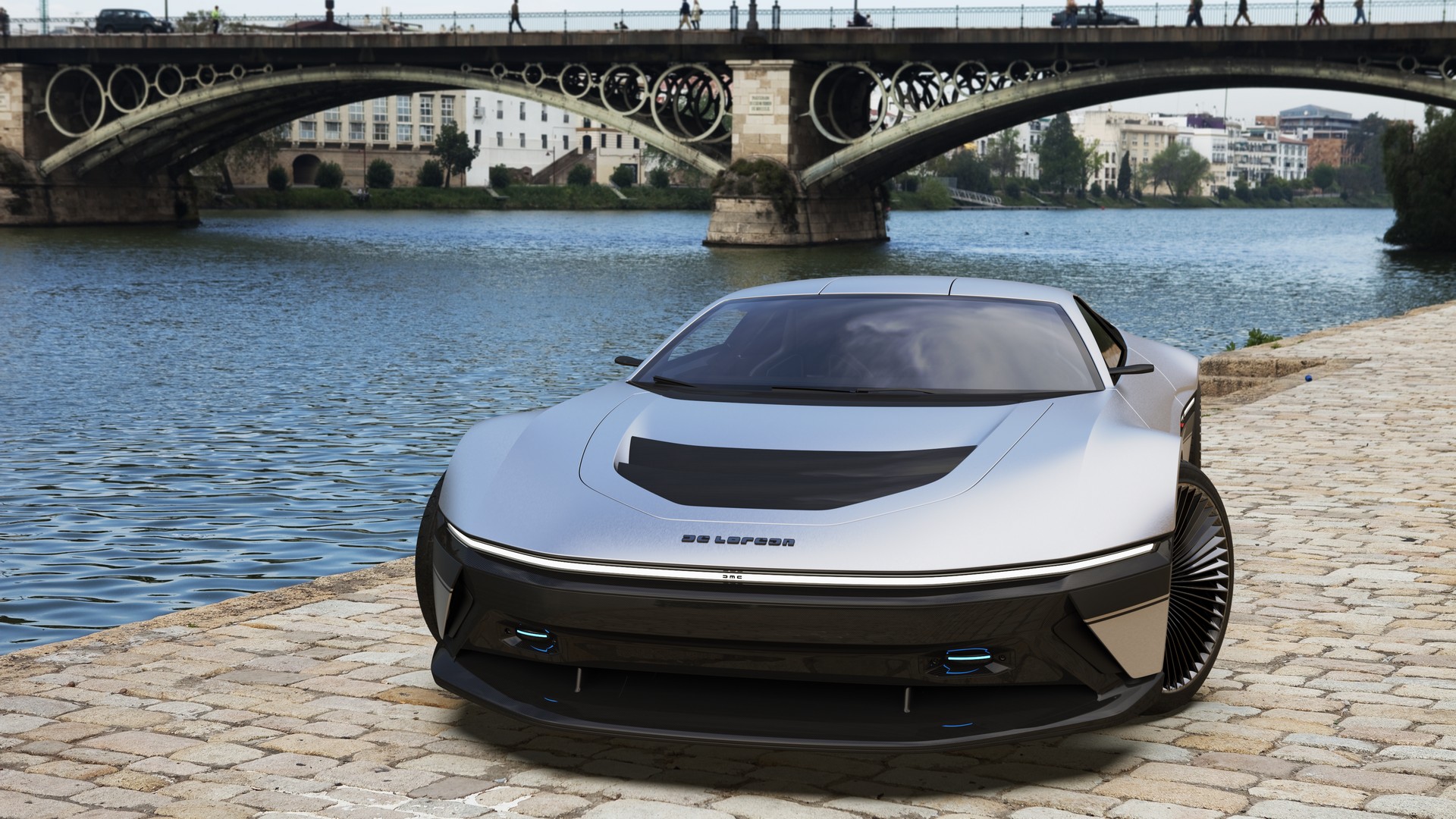 This ModernDay Take On The DeLorean DMC12 Is A Futuristic EV Wrapped