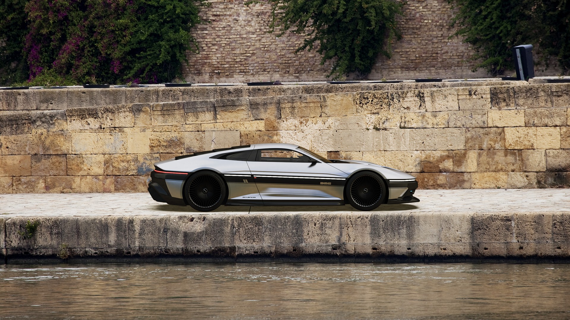 This ModernDay Take On The DeLorean DMC12 Is A Futuristic EV Wrapped