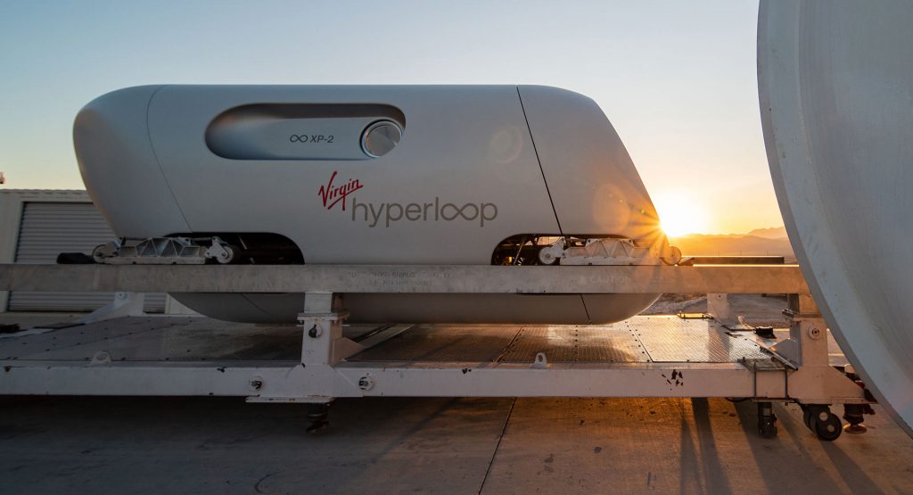  Virgin Hyperloop Completes First Passenger Test Through Vacuum Tube, Hits 107 MPH