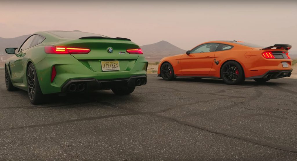  Ford Mustang Shelby GT500 Vs. BMW M8 Coupe Competition: Gentlemen, Start Your Engines!