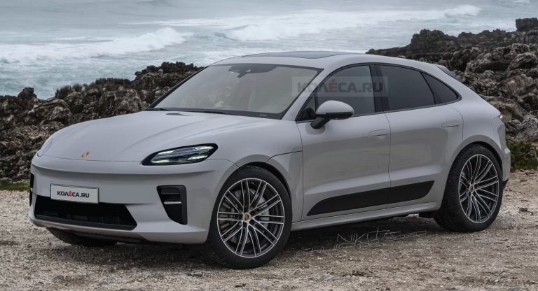 Here’s A Taycan-esque Take On The 2023 Porsche Macan EV | Carscoops