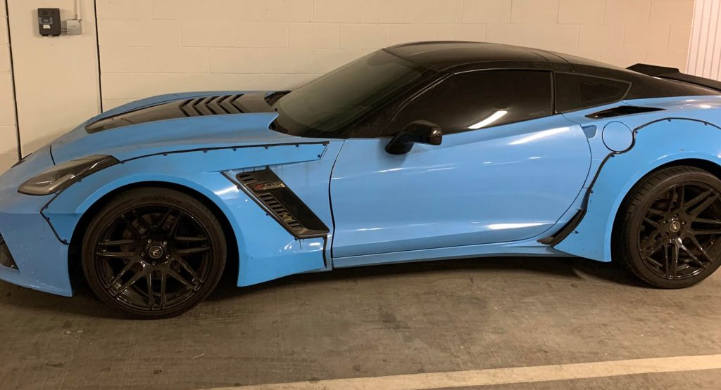  Nailed It! Corvette Z06 Puts On Weird Widebody Kit, Ferrari F12-Like Front End