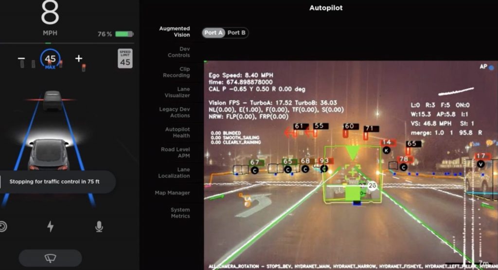  See Through the Eyes Of A Tesla: Hacker Activates Developer-Only Augmented Vision