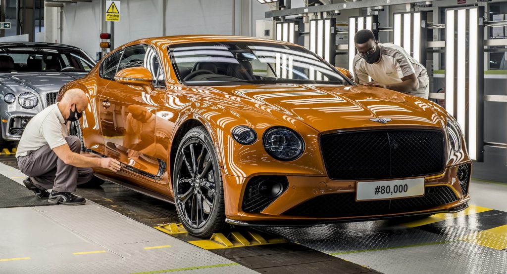 Bentley Has Just Built Its 80 000th Continental Gt Carscoops